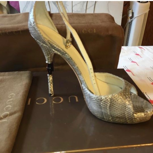 Authentic Gucci Bamboo Shoes.  204149EDH009022 - Picture 10 of 11